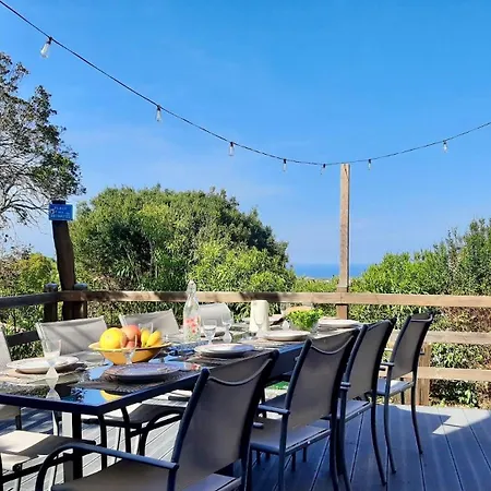 Villa Piscine & Vue Mer, Maison Familiale Corse, Acces Cascade Santa-Maria-Poggio (Corsica)