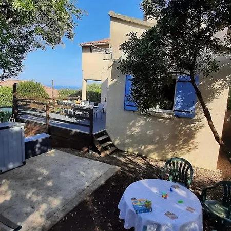Piscine & Vue Mer, Maison Familiale Corse, Acces Cascade
